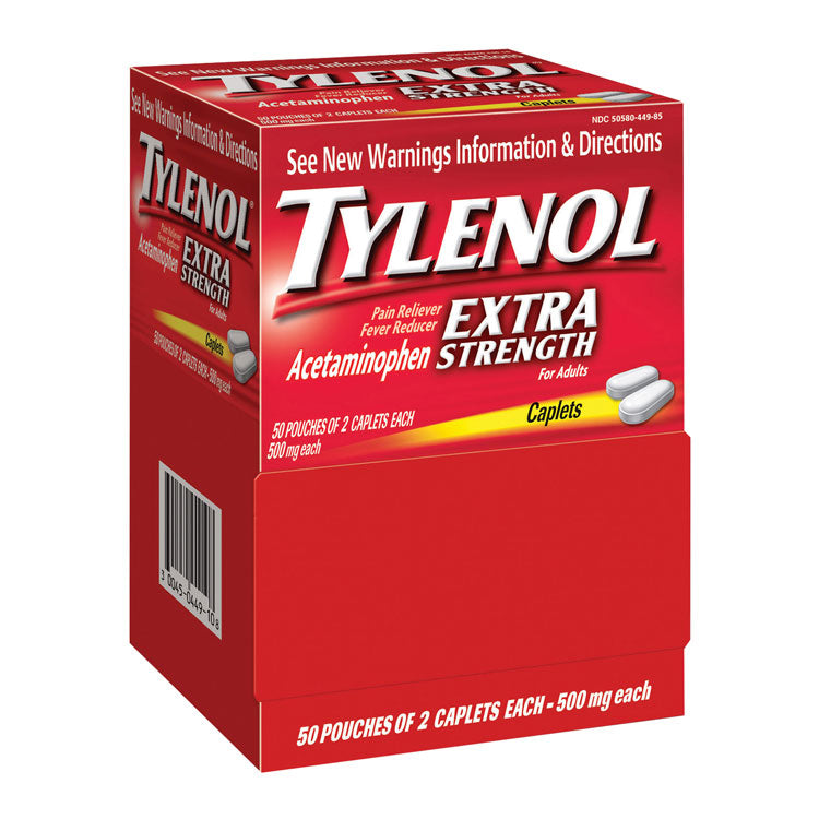 Tylenol Extra Strength Caplets- 500 mg
