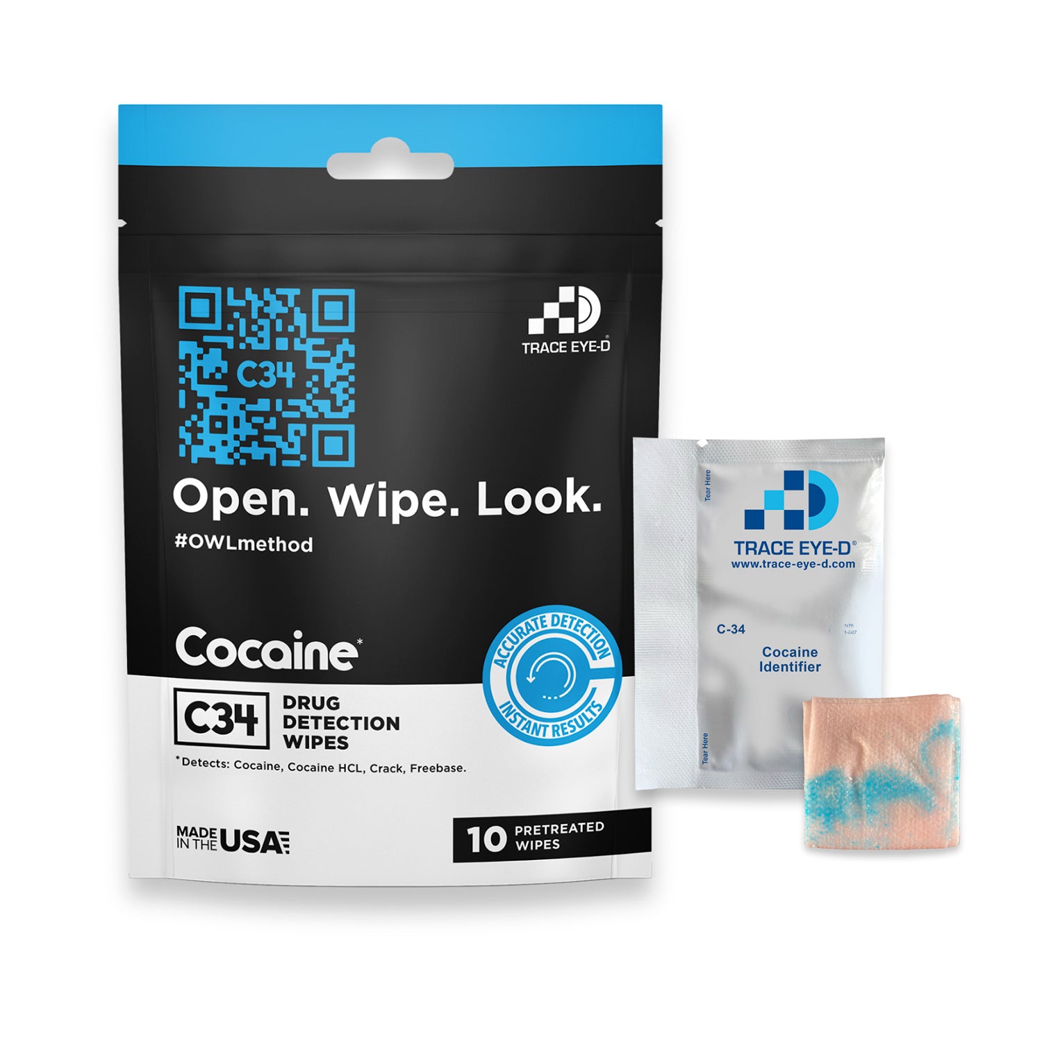 20142 Cocaine Wipes (10-ct)