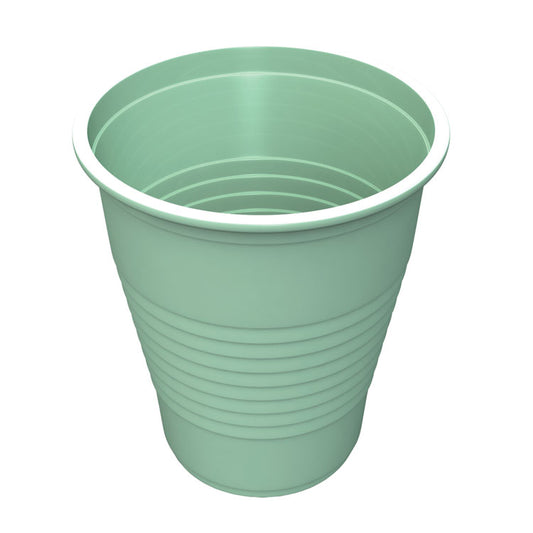 5 oz Flat Bottom Plastic Cups - Mint Green (1,000-ct)