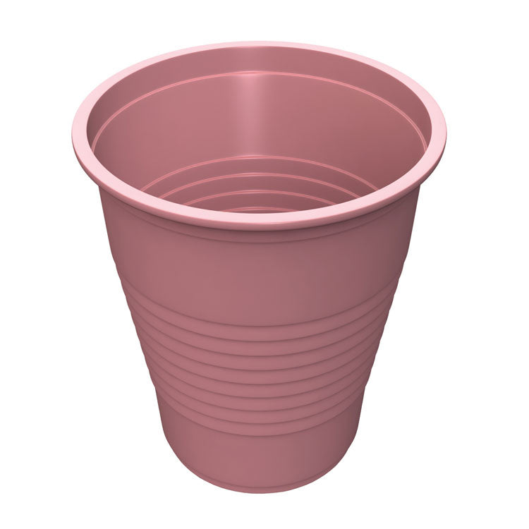 5 oz Flat Bottom Plastic Cups - Mauve (50-ct)