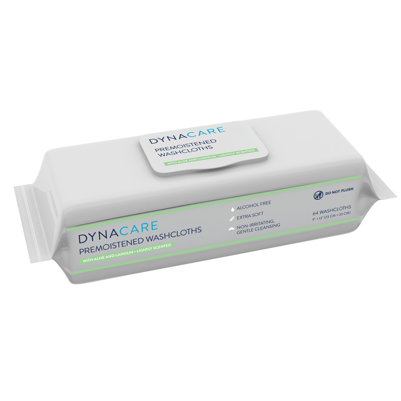DynaCare Premoistened Washcloths (64-ct)