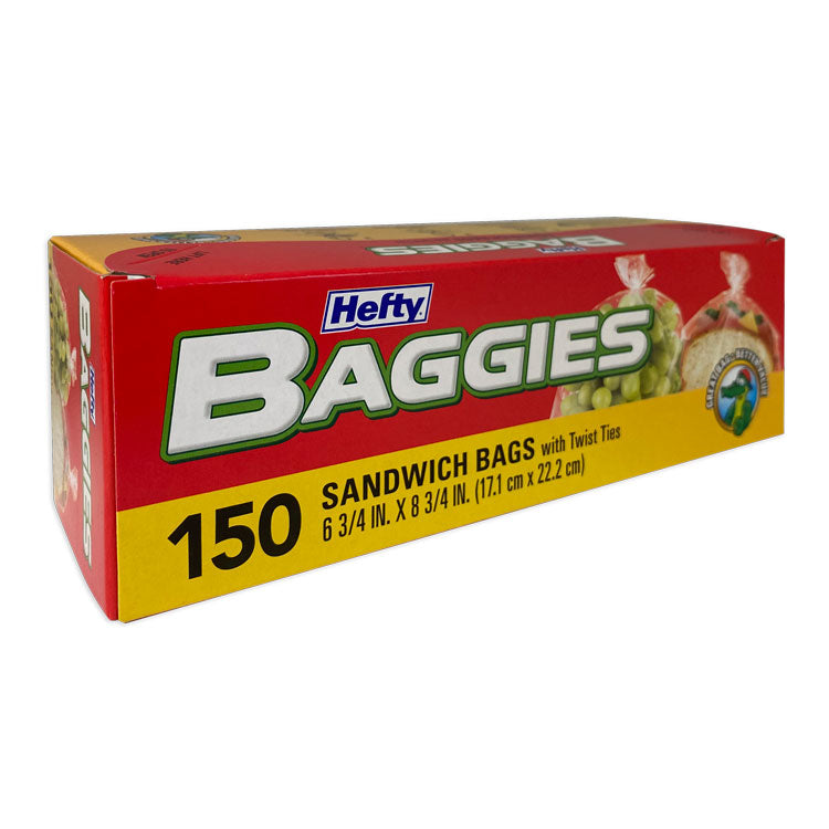 Baggies with Twist Ties (150-ct) **CASE of 12**