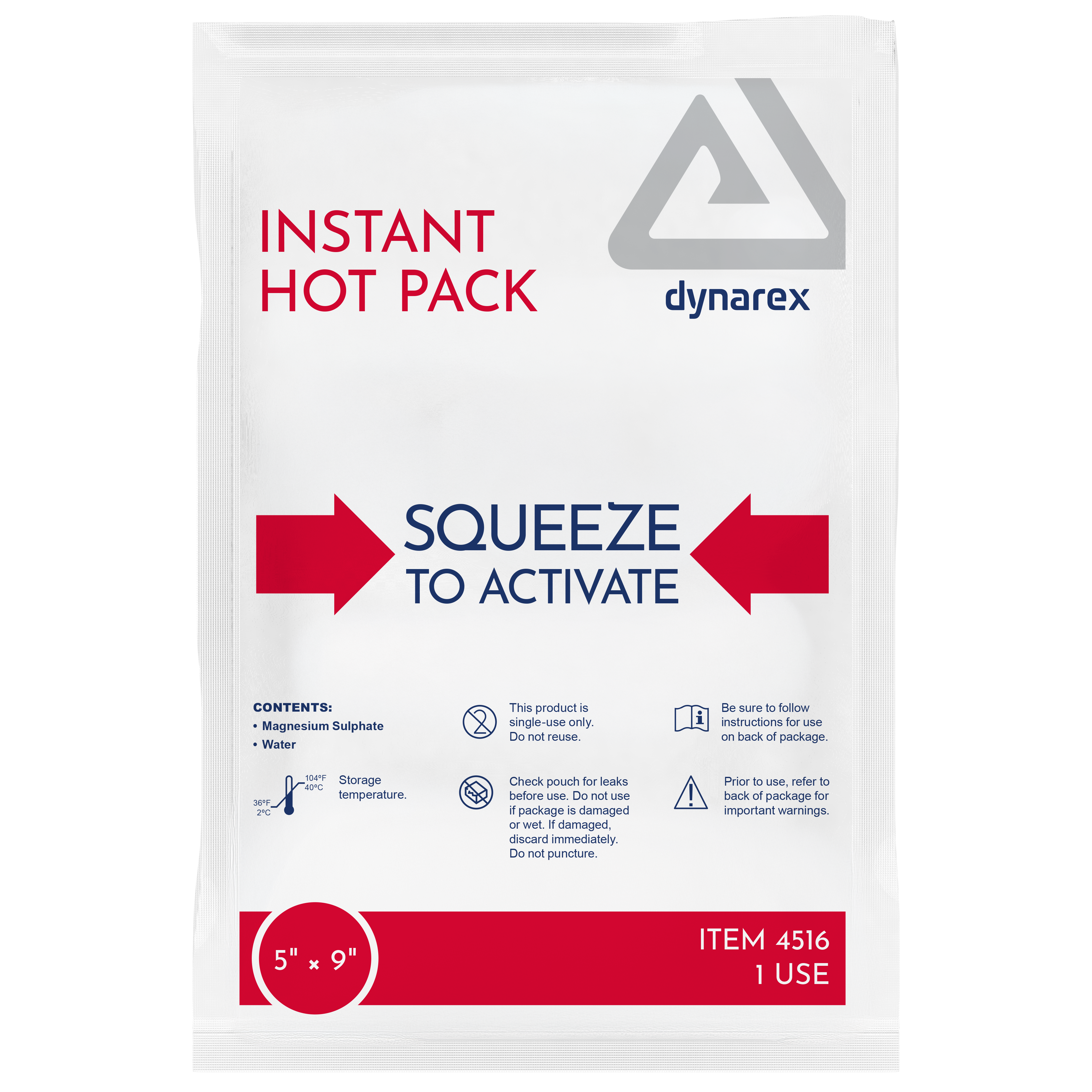 Insulated Instant Hot Packs - 5" x 9" Large (24-ct)