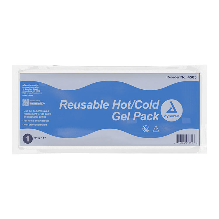 Dynarex Reusable Hot and Cold Gel Packs - 5" x 11" (Each)