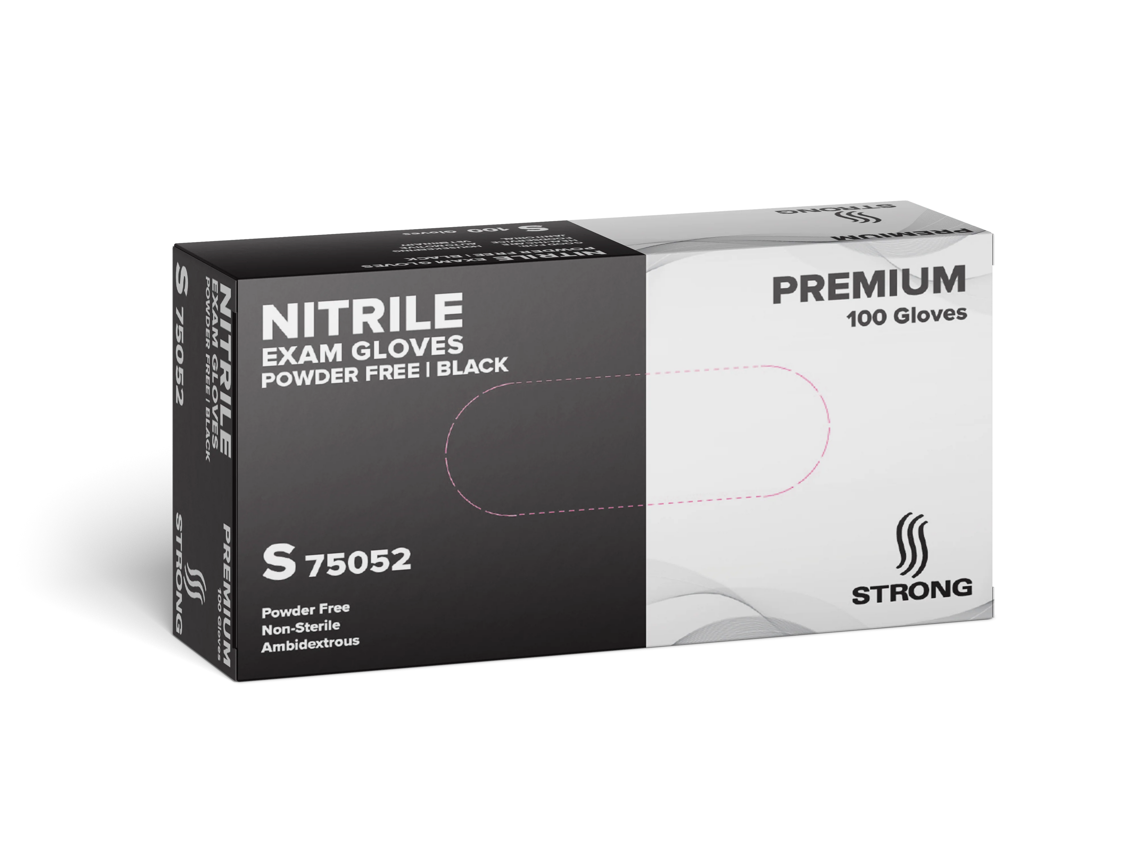 Black Nitrile Powder-Free Exam Gloves