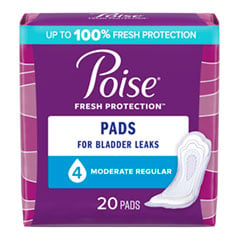 Poise Pads - Moderate Absorbency (20-ct)