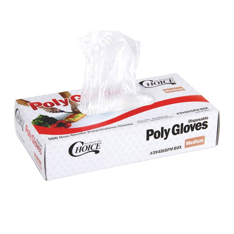 Polyethylene Gloves - Medium (500-ct)