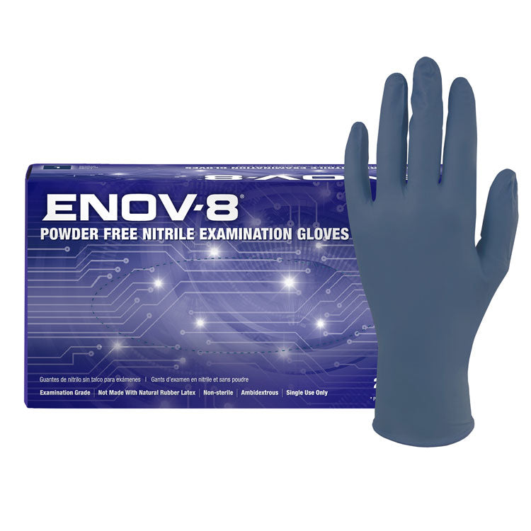 ENOV-8 Nitrile Powder-Free Exam Gloves - Medium (200-ct) **CASE of 10**