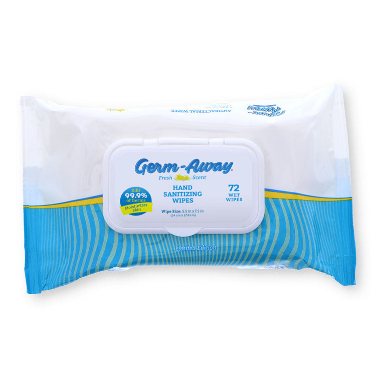 Germ-Away Antibacterial Hand Wipes - Soft Pack (72-ct)