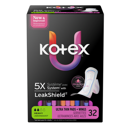 U Kotex Core Ultra Thin Pads