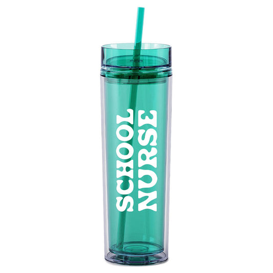 School Nurse Skinny Tumbler - Mint Green