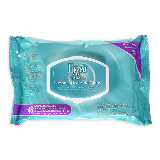 Hygéa Flushable Personal Cleansing Cloths (48-ct)