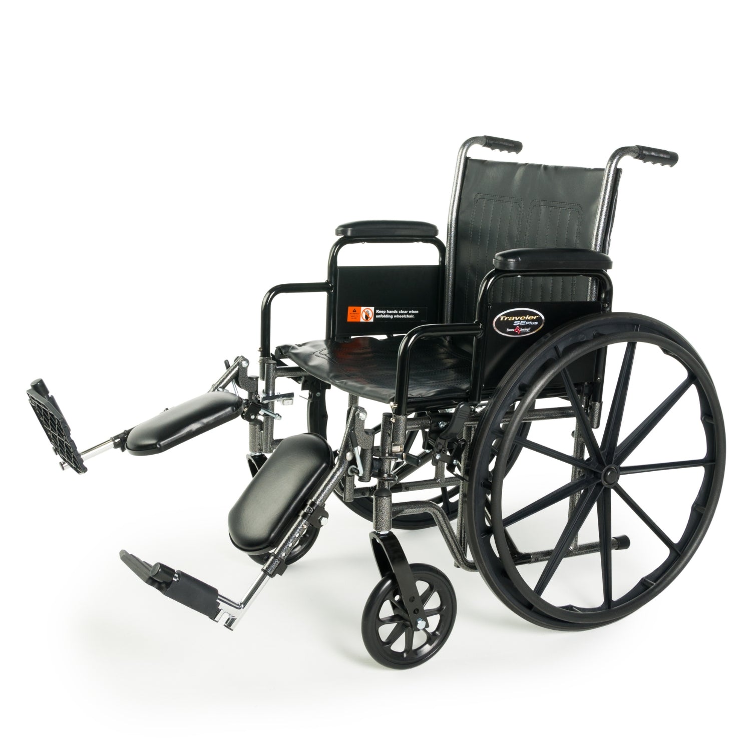 Wheelchair Detachable Desk Arms, Elevating, Adjustable Leg rest