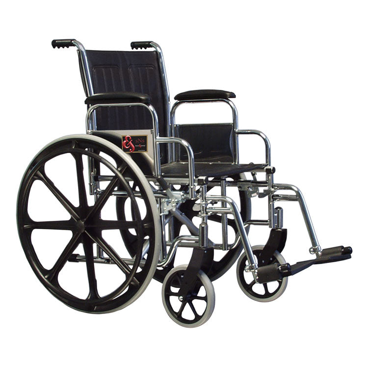 SNS Wheelchair with Swingaway Footrest (20" Seat)