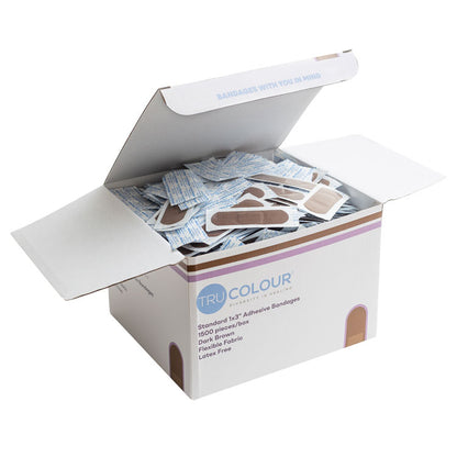 Tru-Colour Skin Tone Flexible Fabric Adhesive Bandages - 1" x 3"