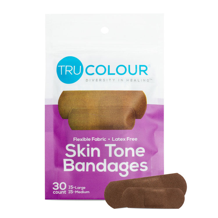 Tru-Colour Skin Tone Flexible Fabric Adhesive Bandages - 1" x 3"