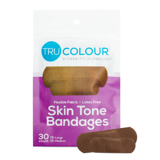 Tru-Colour Bandages - Dark Brown (30-ct)