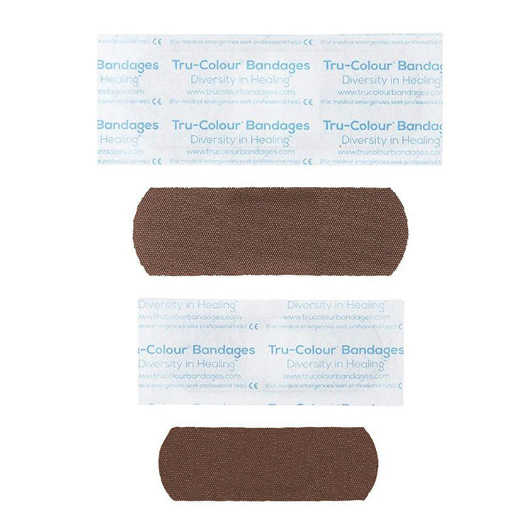 Tru-Colour Bandages - Dark Brown (30-ct)