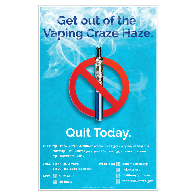 Get Out Of The Vaping Craze Haze Poster