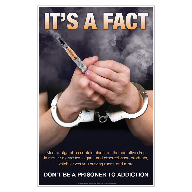 It's A Fact;  Don't Be A Prisoner To Addiction Poster