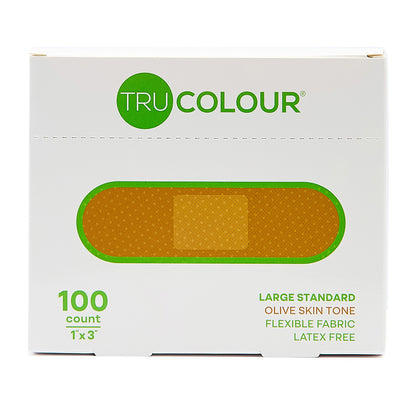Tru-Colour Skin Tone Flexible Fabric Adhesive Bandages - 1" x 3"
