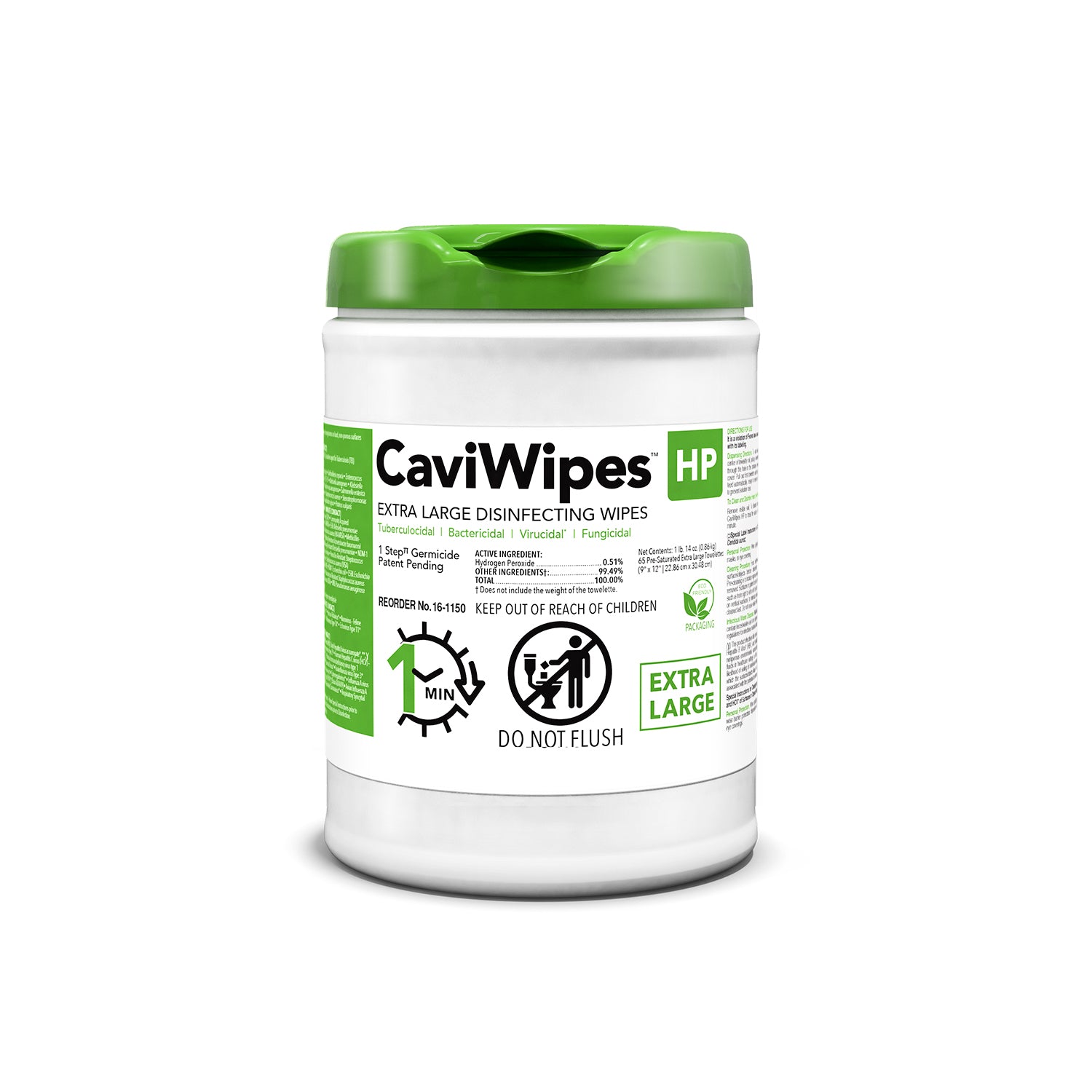 31026- CaviWipes HP Disinfecting Wipes - Extra Large (65-ct)
