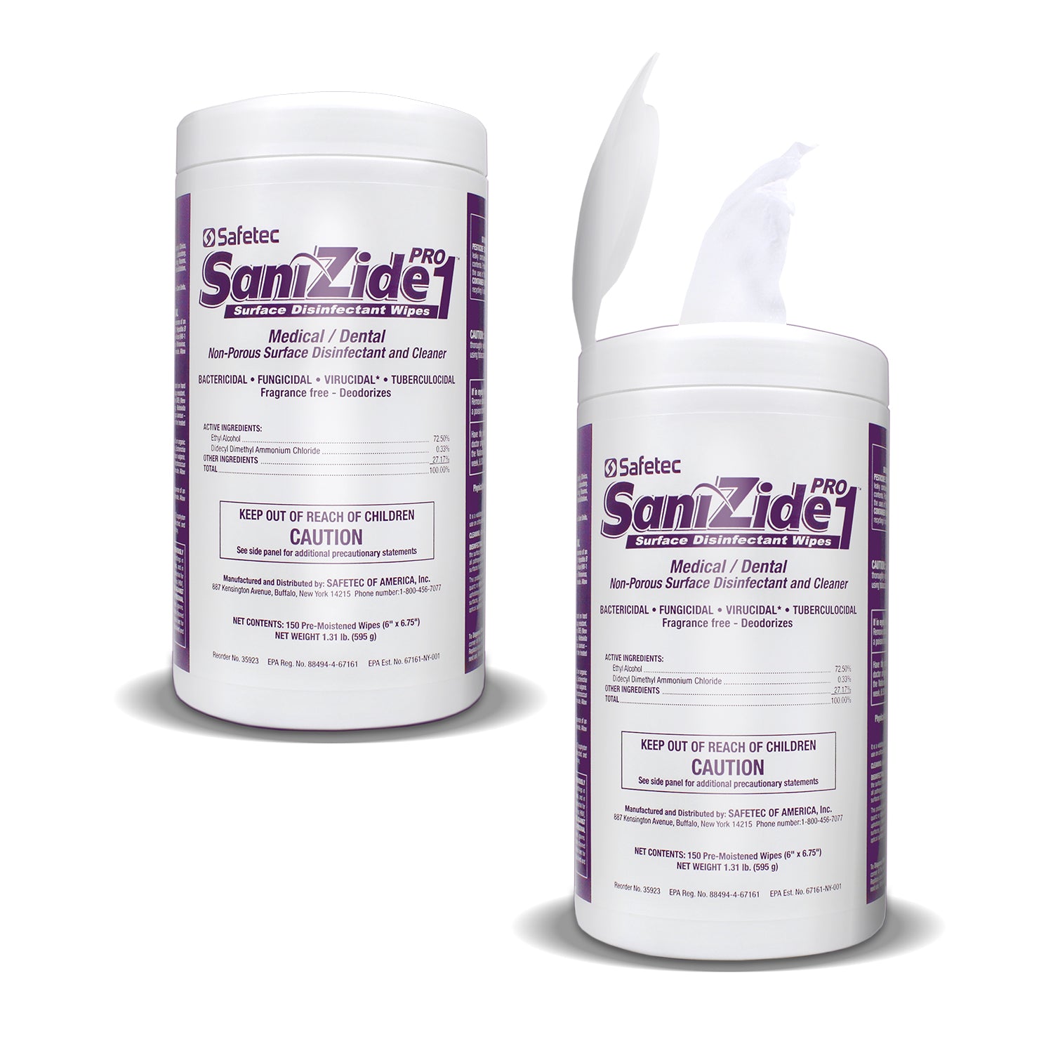31030 SaniZide Pro 1 Surface Disinfectant Wipes