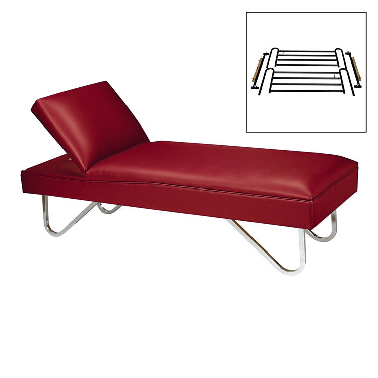 Standard Recovery Couch (Chrome Legs/Adjustable Headrest)