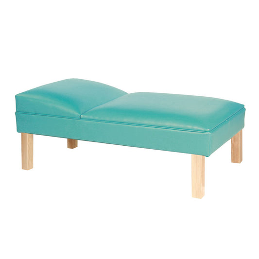 Preschool Fixed Headrest Couch - Hardwood Tapered Legs