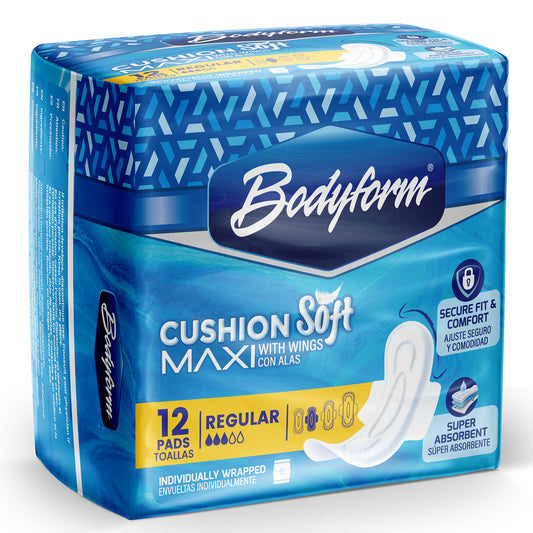 Bodyform Maxi Pads with Wings, Regular (12-ct)