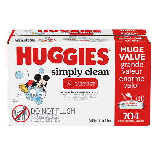 Huggies Simply Clean Baby Wipes (704-ct)