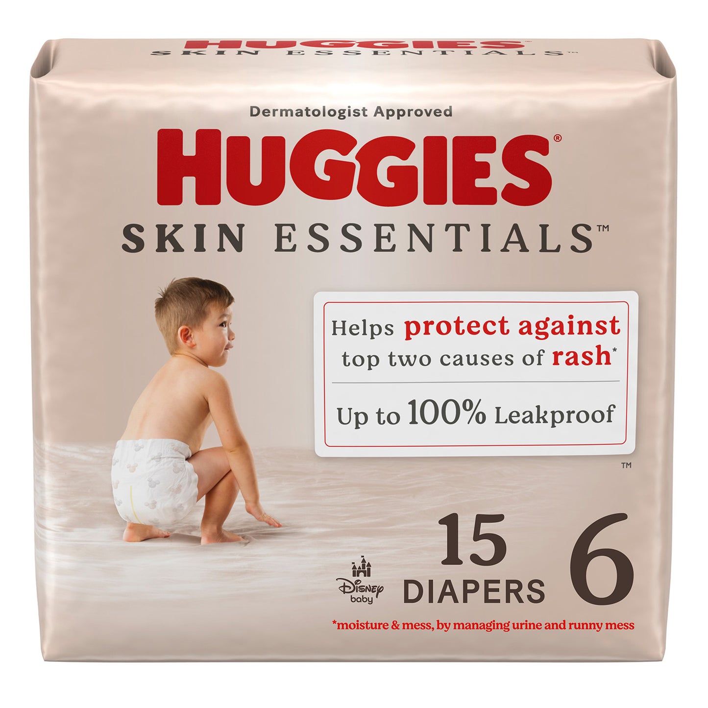 Huggies Skin Essentials Diapers - Size 6, >35 lbs (15-ct)