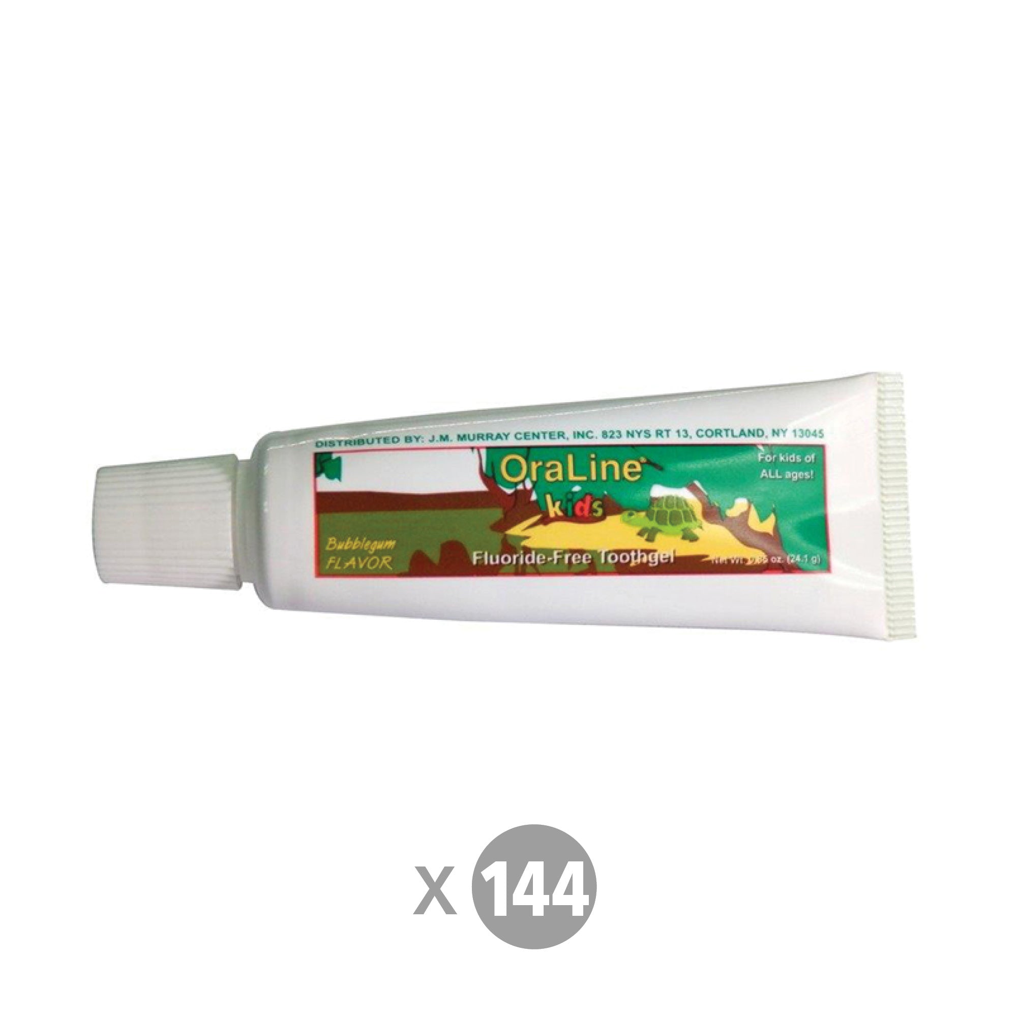 Non-Fluoride Bubble Gum Toothgel - 0.85 oz Tubes (Case of 144-ct)