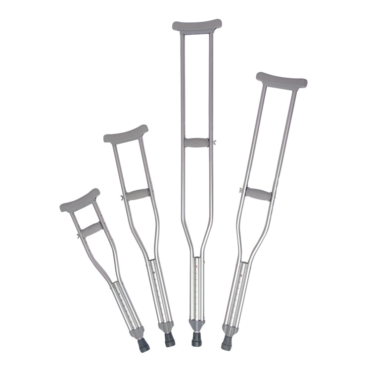 Adjustable Aluminum Crutches - Large