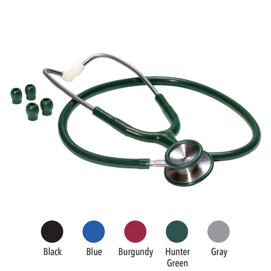 Stainless Steel Stethoscope - Hunter Green