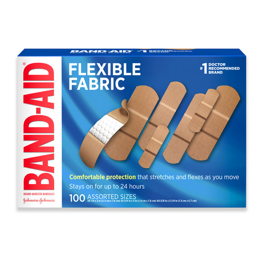 BAND-AID Flexible Fabric Bandages - Assorted (100-ct)