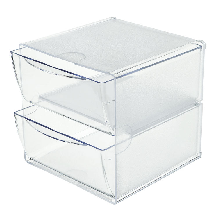 2-Drawer Stackable Cube Organizer