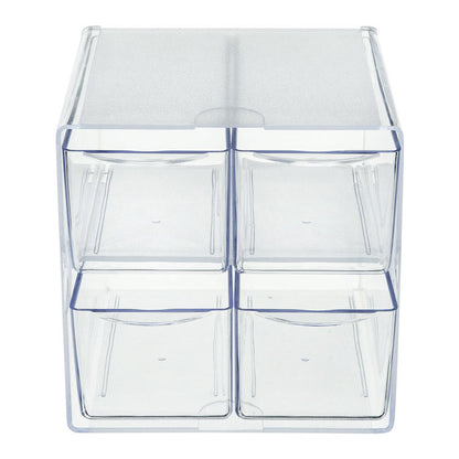 4-Drawer Stackable Cube Organizer