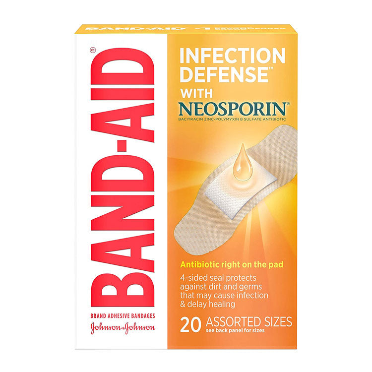 BAND-AID Plus Antibiotic Bandages - Assorted (20-ct)