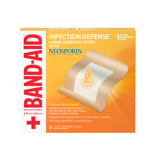 BAND-AID Plus Antibiotic Bandages - Extra Large (6-ct)