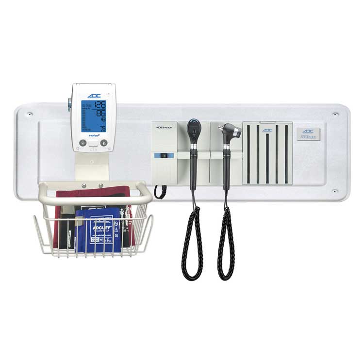 ADC Adstation Modular 3.5V Diagnostix Wall System with e-sphyg 3 NIBP Monitor