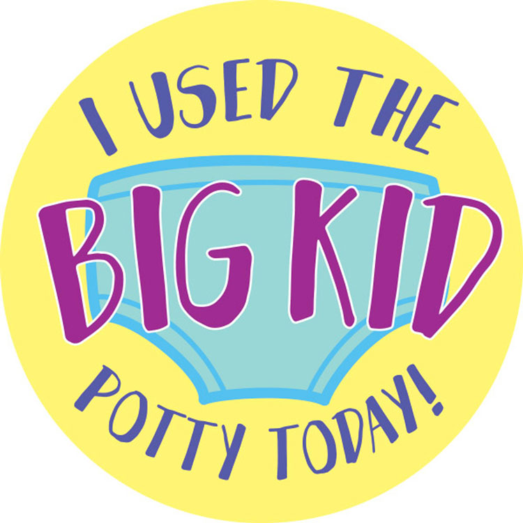 I Used the Big Kid Potty Today! Stickers (120-ct)