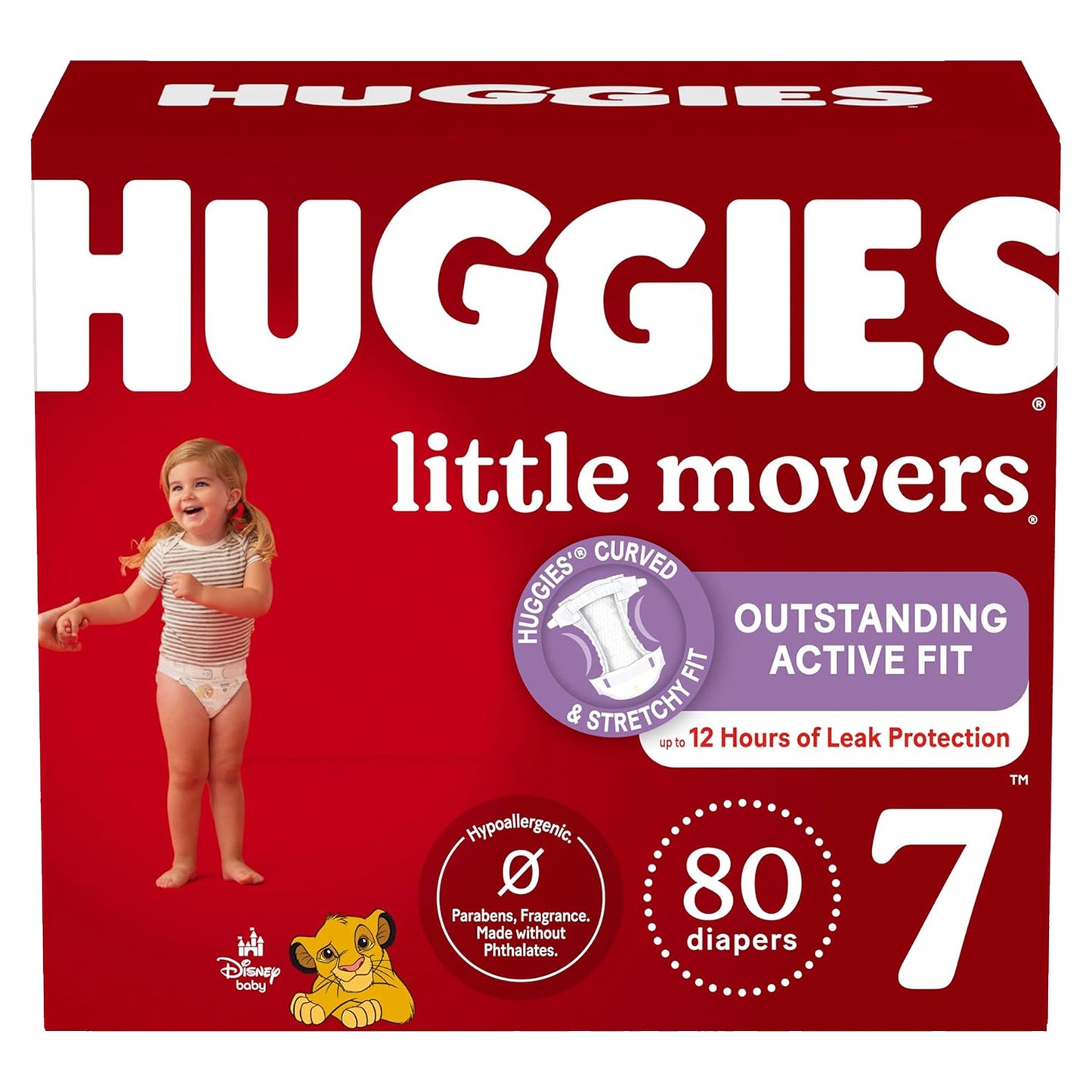 Huggies Little Movers Diapers - Size 7, Over 41 lbs (14-ct)