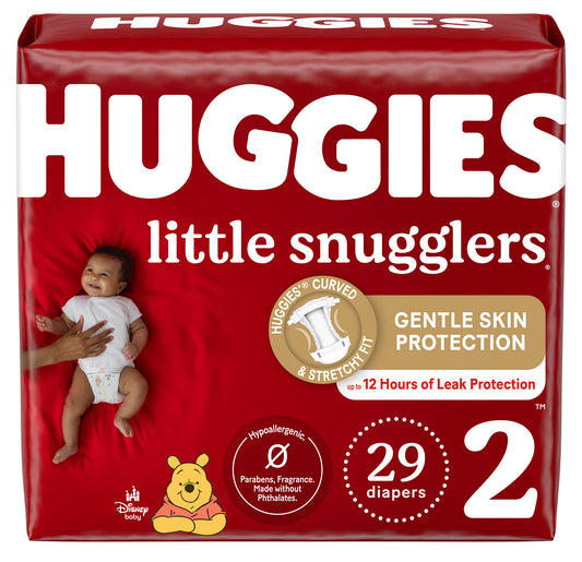 Huggies Little Movers Diapers - Size 2, 12–18 lbs (29-ct) **CASE of 4**