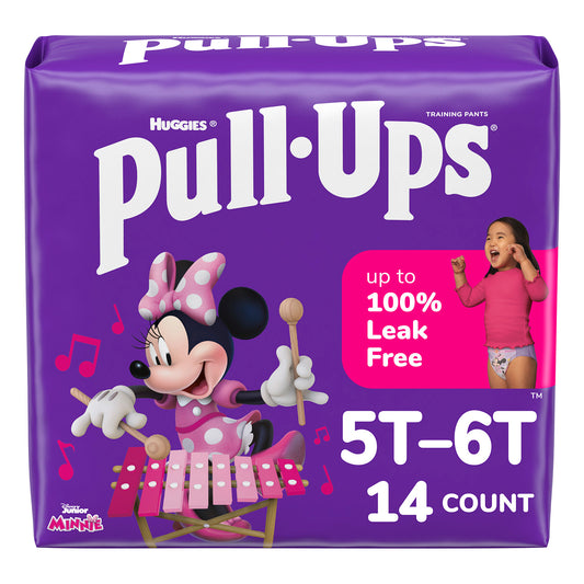 Huggies Pull-Ups Training Pants- Size 5T-6T 46-60 lbs, Girl (14-ct)