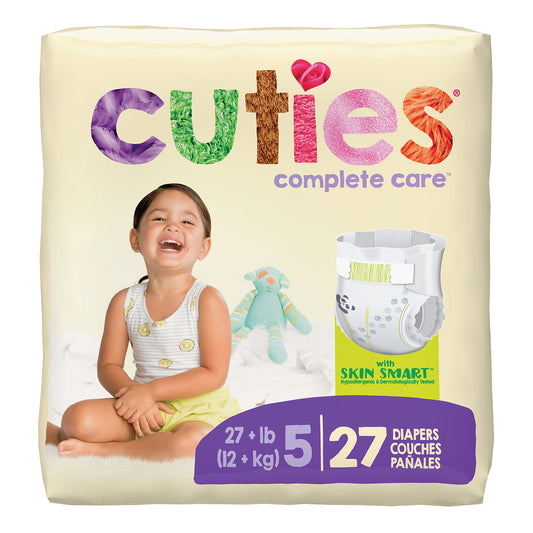 Cuties Diapers - Size 5, 27+ lbs. (27-ct)