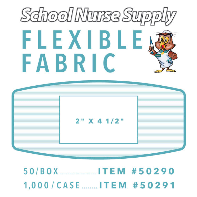 SNS Flexible Fabric Adhesive Bandages - X-Large 2" x 4 1/2" (1,000-ct)