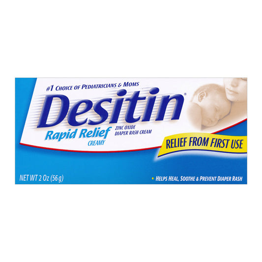 Desitin Diaper Rash Ointment - Rapid Relief Cream (2 oz)