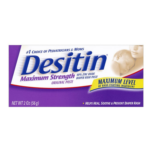 Desitin Diaper Rash Ointment - Maximum Strength Paste (2 oz)