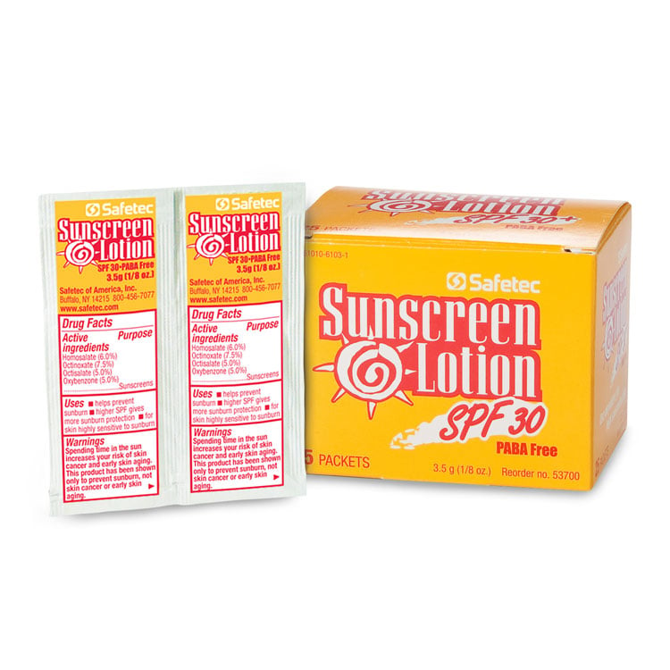 Sunscreen Lotion, SPF 30 (25-ct)